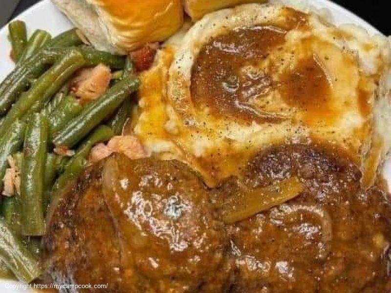 Salisbury Steak with Onion Gravy