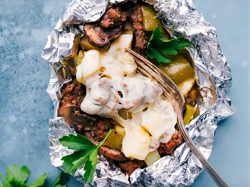 Philly Cheesesteak Foil Packs