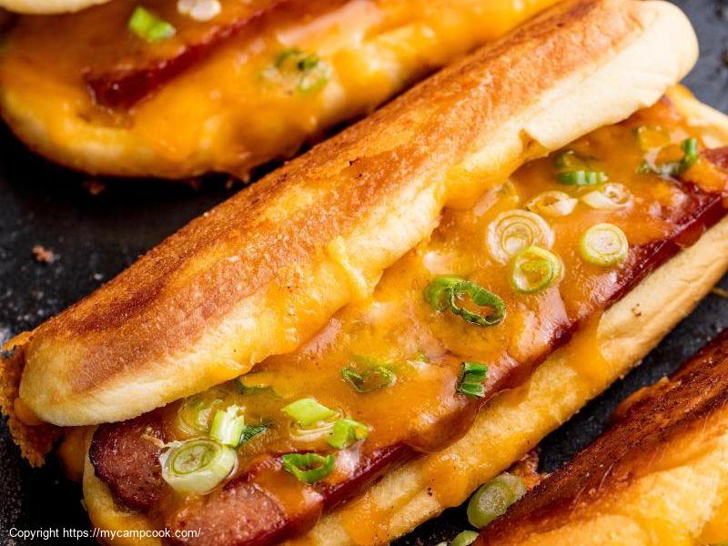 Grilled Cheese Dogs - Camp Cook Style